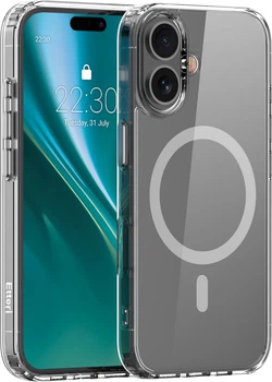 Панель Etteri Color Mag для Apple iPhone 16 Grey/Transparent (5906961964403)
