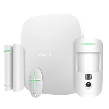 Комплект сигналізації Ajax StarterKit Cam Plus HDR Білий