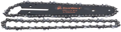 Шина + цепь DarWin 6" 150 мм, паз 043 (1,1 мм), шаг 1/4, 36 звеньев, цепш793