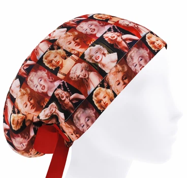 Медицинская шапочка женская HeadwearUniverse универсальная принт Мэрилин Монро