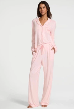 Пижама (сорочка+штани) Victoria's Secret Satin SoSoft™ Modal Long Pajama Set розмір S