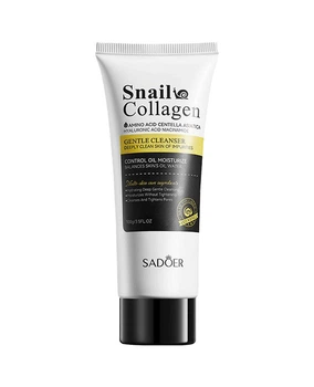Пенка для умывания с муцином улитки Sadoer Snail Collagen Gentle Cleanser 100г