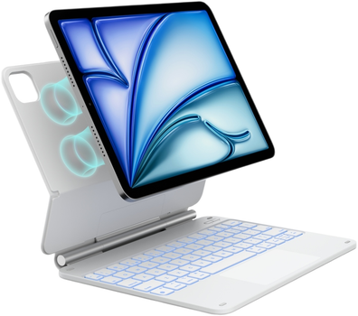 Etui z klawiaturą Typecase Edge do Apple iPad Air 11" 2024/2025 White (6979284780295)