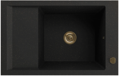 Zlewozmywak Kernau BI REGULAR KGSM 6078 1B1D Deep Black + Gold Metallic