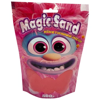 Креативное творчество "Кинетический песок Magic sand" Strateg 39403-6 красный 500 грамм