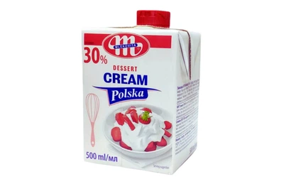Вершки тваринні Smietanka Mlekovita Polska 30%, 500 мл