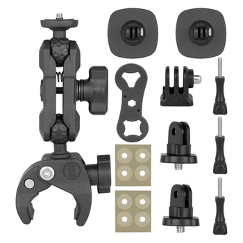 Комплект креплений для экшн-камер GoPro, Insta360 HQS-Bundle-N02 на мотоцикл, ветровое стекло, бак, руль, трубу