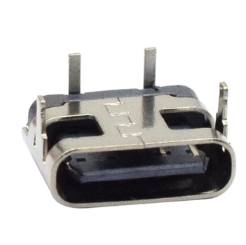 Разъём USB Type-C мама 2 pin THT вертикальный для питания