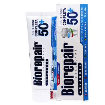 Зубна паста комплексний захист для дорослих 50+ BIOREPAIR dentifricio advanced adulti 75 мл.