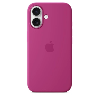 Чехол силиконовый OEM Silicone Case with MagSafe для iPhone 16 Fuchsia