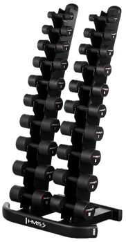 Набір гантелей HMS HPT з підставкою STR37 2 X 1 - 10 кг (110 кг) 17-62-144 (5908261682797)