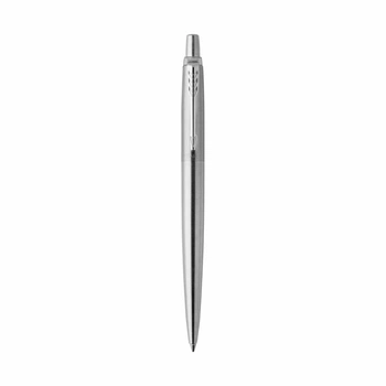 Ручка шариковая Parker "Jotter Stainless Steel" CT BP автоматическая стальной корпус (16 132)
