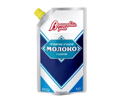 Молоко згущене з цукром д/п ТМ Молочний рай 440 g