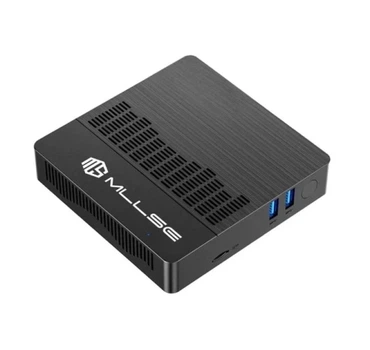 Неттоп Mllse M2 Air, черный, Celeron N4000 (2x1.1-2.6 GHz), 6Gb LPDDR4, 128Gb SSD, UHD Graphics 600, WiFi 5, bloetooth 4.2, GLan,