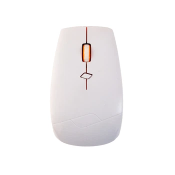 Мышь беспроводная Jite G192, белый/оранжевый, USB 2.4GHz, оптическая, 1000 - 1600 dpi, 3 кнопки, 2xAAA