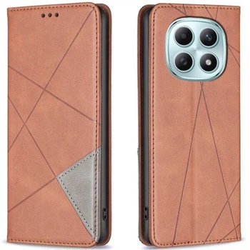 Чехол-книжка с карманами UniCase Geometric Pattern для Xiaomi Redmi Note 15 Pro 5G - Brown