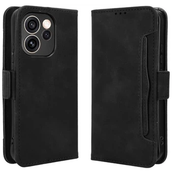 Чехол-книжка с карманами Deexe Wallet Stand для OPPO Reno 15 F/FS - Black