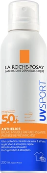 Невидимий освіжаючий сонцезахисний спрей-міст La Roche-Posay Anthelios UV Sport для шкіри обличчя та тіла SPF 50+ 200 мл (3337875944960)