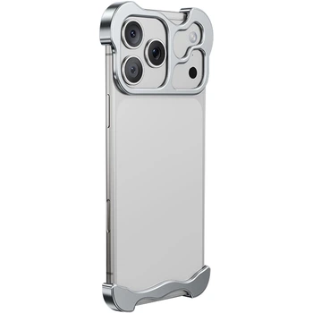 Алюмінієвий чохол Айфон 17 Pro Minimalist Metal Bumper для iPhone 17 про Silver
