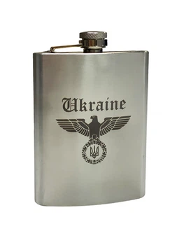 Фляга нержавеющая с гравировкой "Ukraine Eagle" 220 мл
