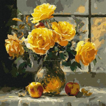 Картина по номерам "Лепестная нежность" 40х40 см (TS01091996291246)