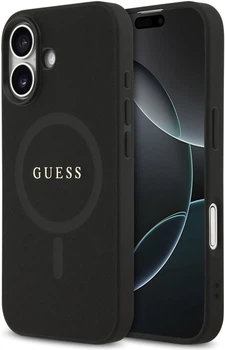 Etui Guess Saffiano Classic Logo MagSafe do Apple iPhone 17 Black (GUHMP17SPSAHMCK)