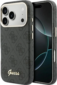 Etui Guess 4G Script MagSafe do Apple iPhone 17 Pro Max Black (GUHMP17X5P4FWMSK)