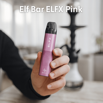 Многоразовая Pod-система Elf Bar 1000 мАч ELFX Эльф Бар 30 Вт алюминиевый сплав 3 мл Pink розовый