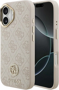 Etui Guess 4G Strass Logo MagSafe do Apple iPhone 17 Pink (GUHMP17SP4GRMDEP)