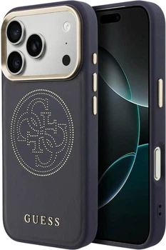 Etui Guess Perforated 4G MagSafe do Apple iPhone 17 Pro Blue (GUHMP17L5PG4SRGB)