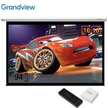 Проекционный экран GrandView CB-MP94 16:10 WM5 моторизированный настенный потолочный 94" 203x127см