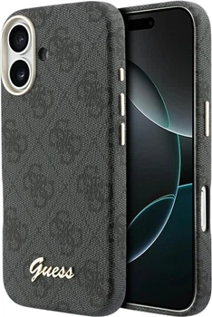 Etui Guess 4G Script MagSafe do Apple iPhone 17 Black (GUHMP17S5P4FWMSK)