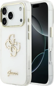 Etui Guess IML 4G Script Metal do Apple iPhone 17 Pro Max White (GUHCP17X5HC4MLSH)