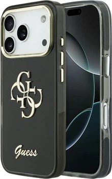 Etui Guess IML 4G Script Metal do Apple iPhone 17 Pro Black (GUHCP17L5HC4MLSK)