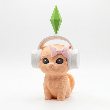 Фигурка Кот из Симс в наушниках, Sims Cat Dance
