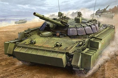 Сборная модель 1/35 БМП-3 с элементами динамической защиты Трумпетер 00365
