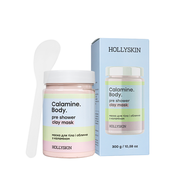 Маска для обличчя та тіла Hollyskin Calamine. Body. з каламіном 300 г