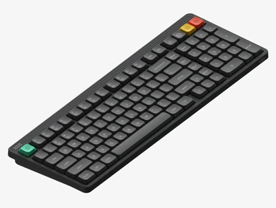 Беспроводная механическая клавиатура NuPhy Node 100 low-profile / switch - Red nano (linear, 45g) / Color - Ink Gray