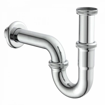 Сифон трубний для умивальника KIRCHHOFF Röhrensiphon Plus 1 1/4″ × 32 мм хром (Art. 98801120)