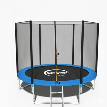 Батут 183 см King Sport c внешней сеткой (без лестницы), синий-