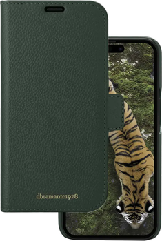 Etui z klapką Dbramante1928 New York do Apple iPhone 15 Pro Green (NY61EVGR5685)