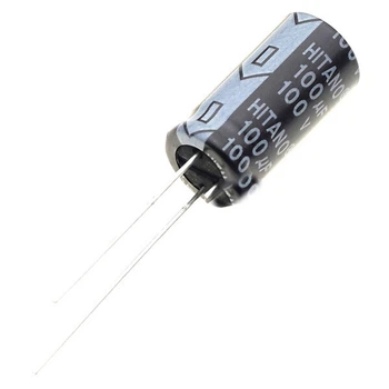 Конденсатор электролитический выводной ECAP 100/100V 1020 105'C - 499043