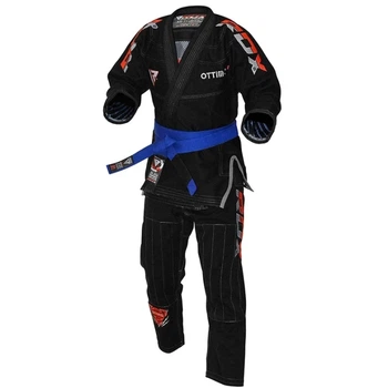 Кімоно RDX S2 BJJ Gi White RDX Чорний А3 (BJJ-S1B-A3)