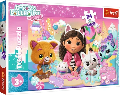Пазл Trefl Maxi Ляльковий будинок Габбі: Котячий світ Габбі 24 елементи 14381 (5900511143812)