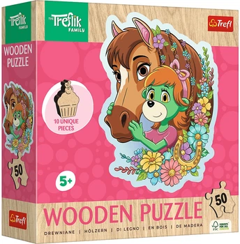 Пазл дерев’яний Trefl Родина Трефликів: Весела родина Трефликів 50 елементів 20259 (5900511202595)