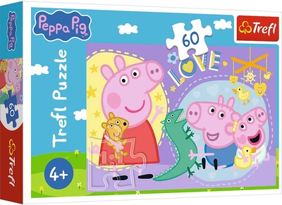 Пазл Trefl Peppa Pig: Щаслива свинка 60 елементів 17414 (5900511174144)