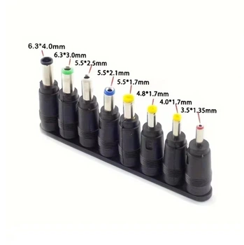 Набор переходников 8шт. DC 5.5x2.1mm to DC Black