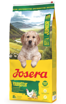 Сухой беззерновой корм для щенков и юниоров всех пород JOSERA YoungStar Junior All Sizes 12,5 кг