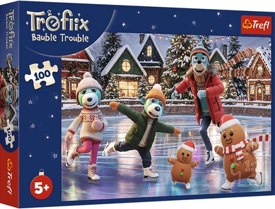 Puzzle Trefl Treflix Bauble Trouble: Bert w bombkach 100 elementów 16539 (5900511165395)