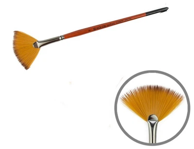 Кисть синтетика веерная № 8 Kolos Carrot 1097FN, 42109708